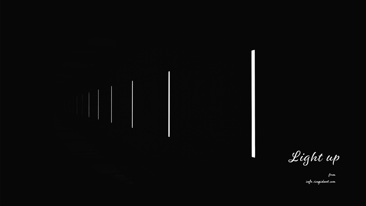 11 수직 조명 C - Light up 검정배경화면