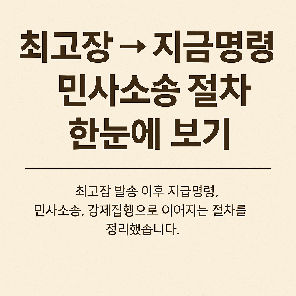 최고장 절차