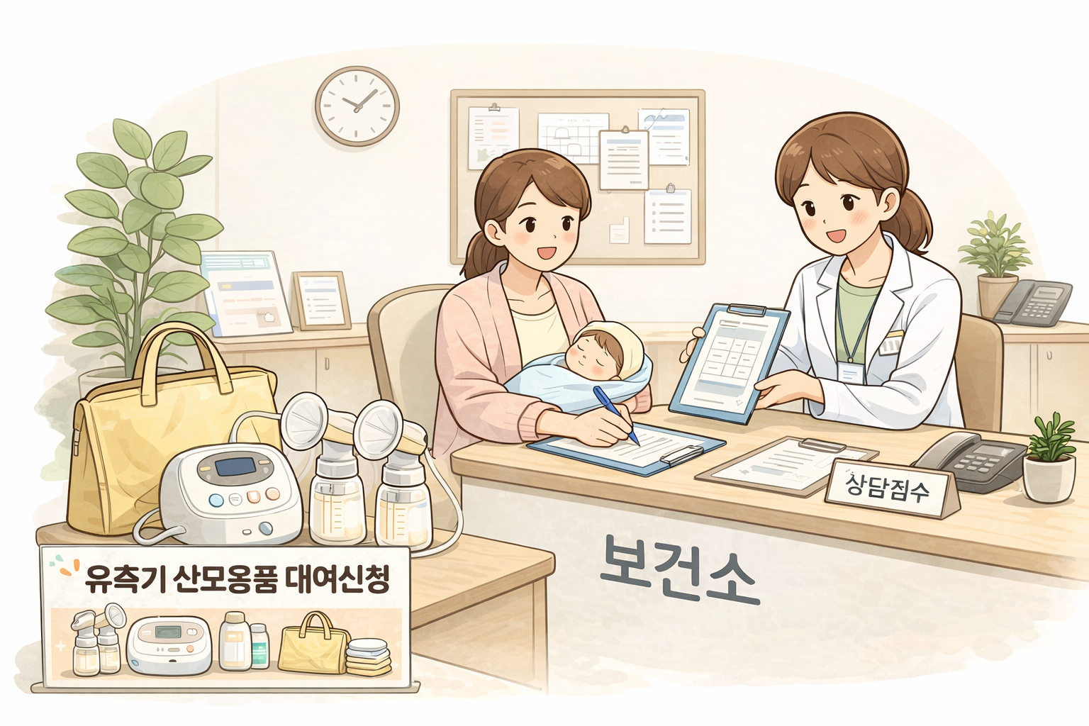 출산 후 꼭 필요한 물품, 어떻게 신청하면 될까 유축기 산모용품 대여지원 신청방법