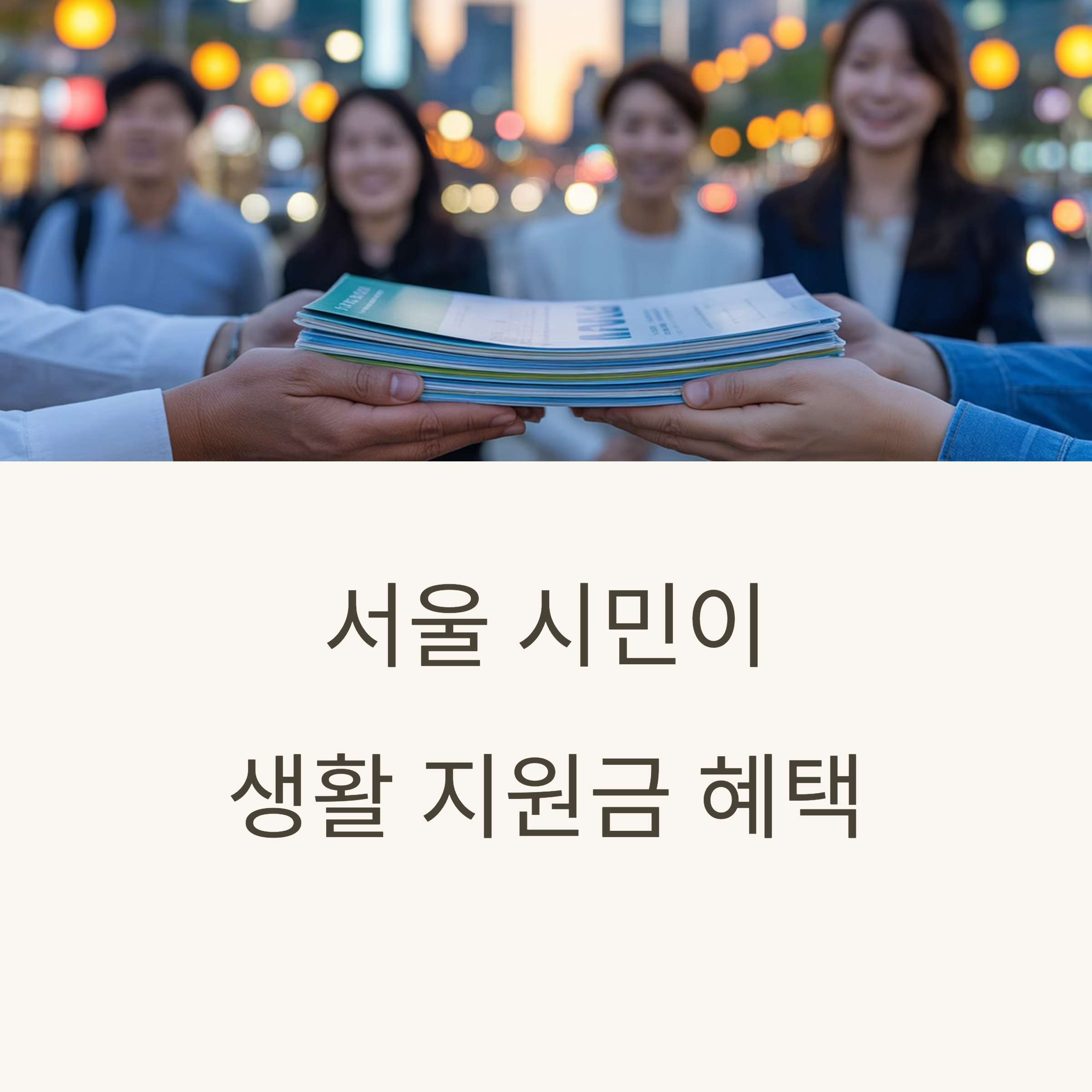 서울시 주요 생활 지원금별 지급액