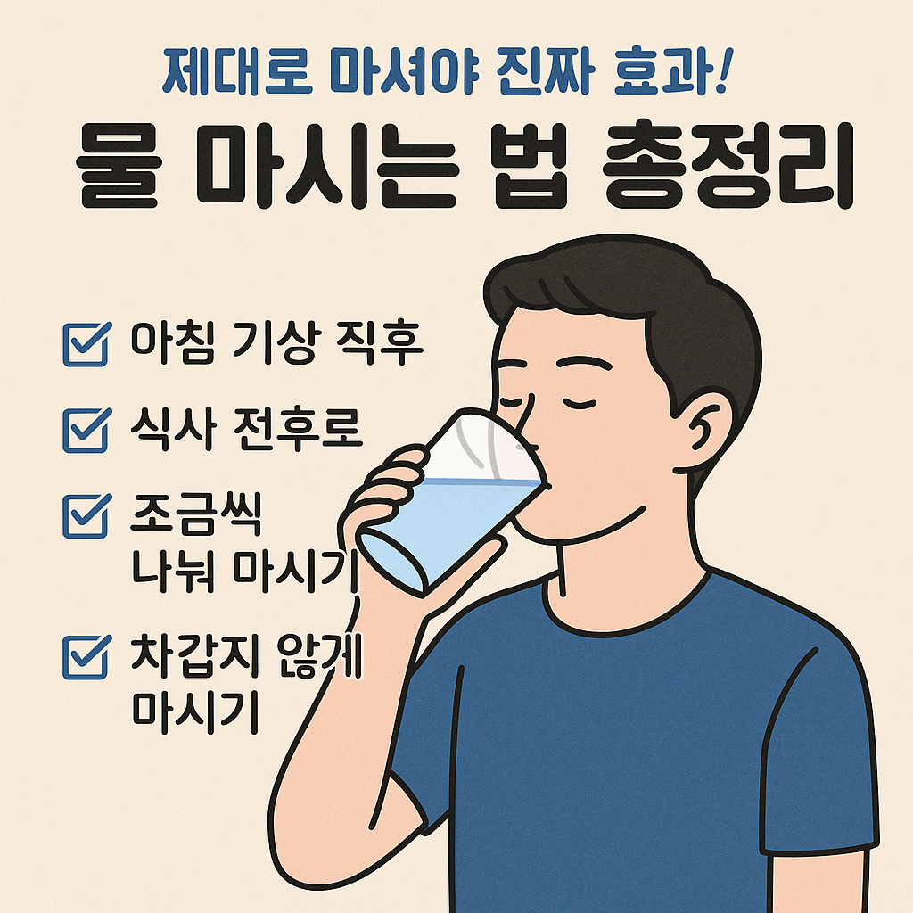 물 마시는 법