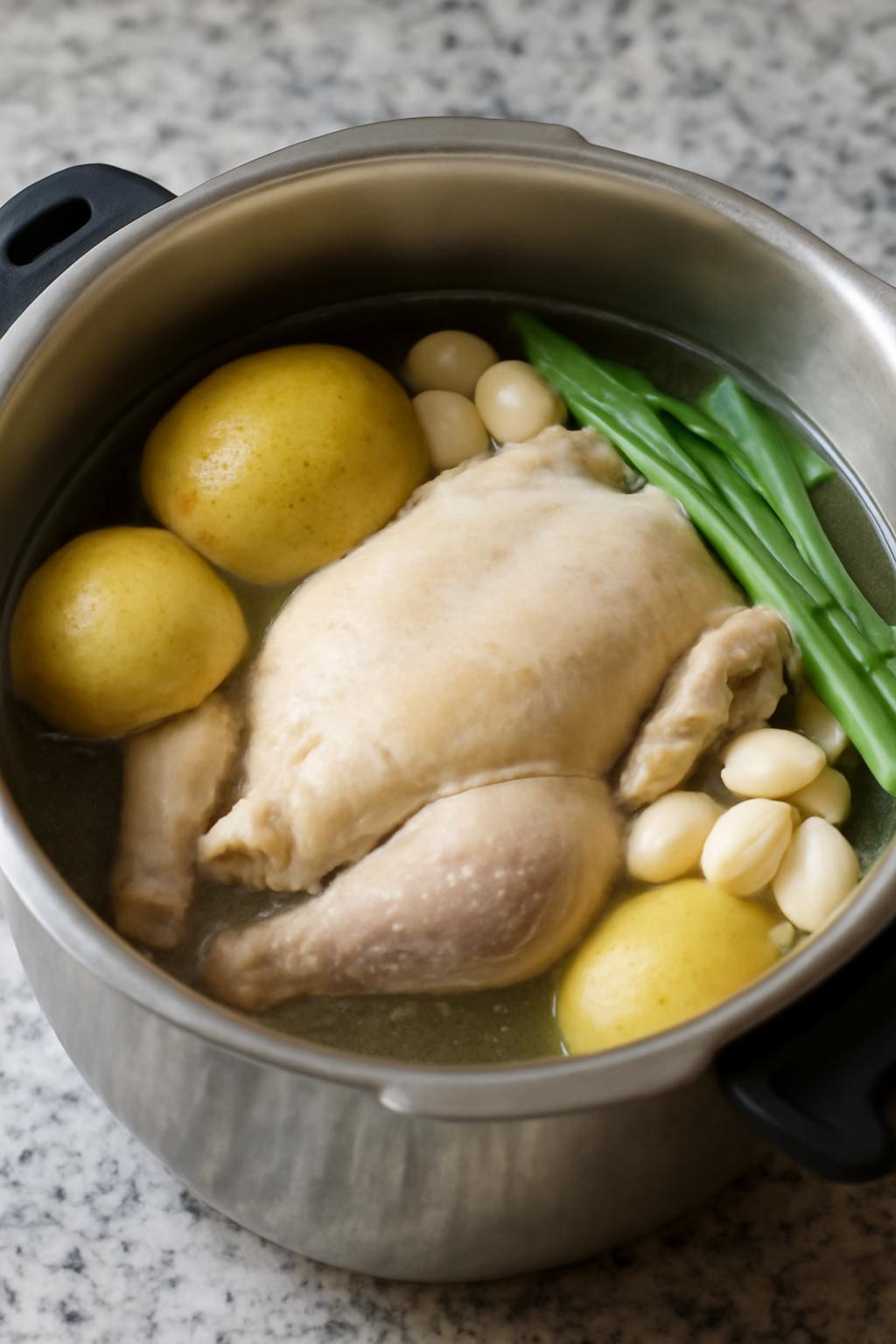 압력솥 배숙 만들기