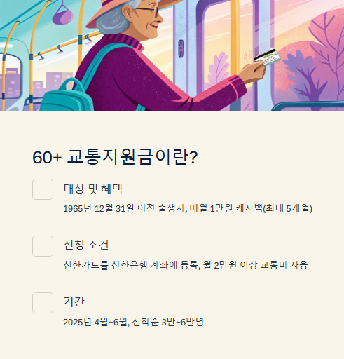 60+ 교통지원금이란?