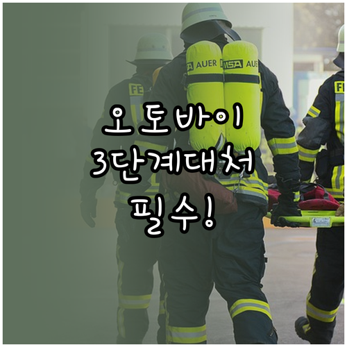 오토바이 사고 대처 체크리스트 3단계..