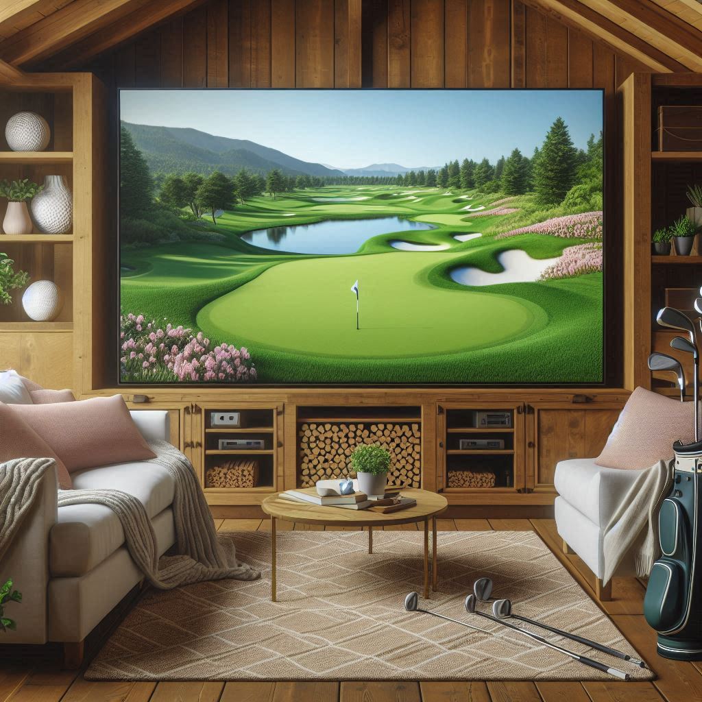 스크린골프장 배경