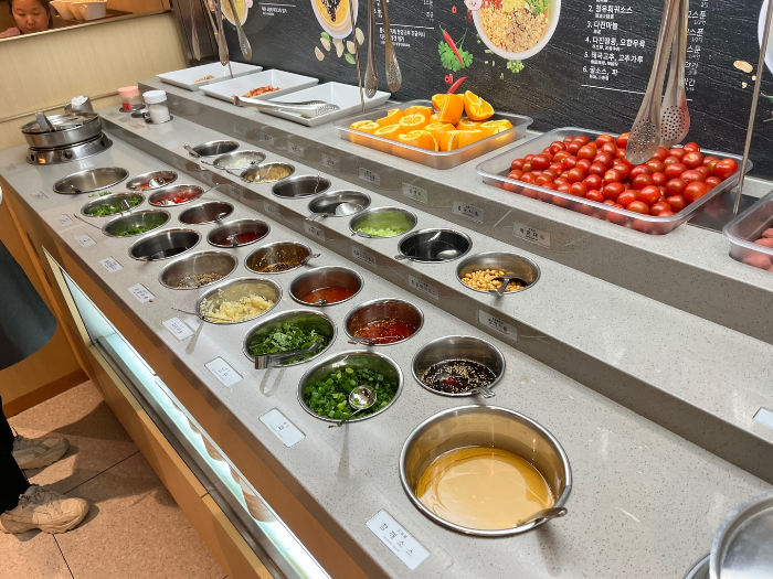 셀프바, 소스 종류