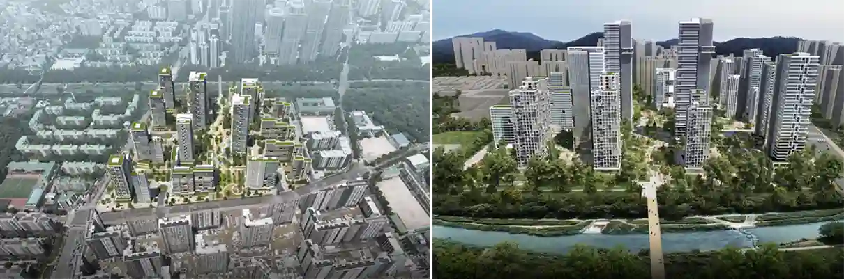 경남-우성3차-현대1차-아파트-재건축-투시도-조감도