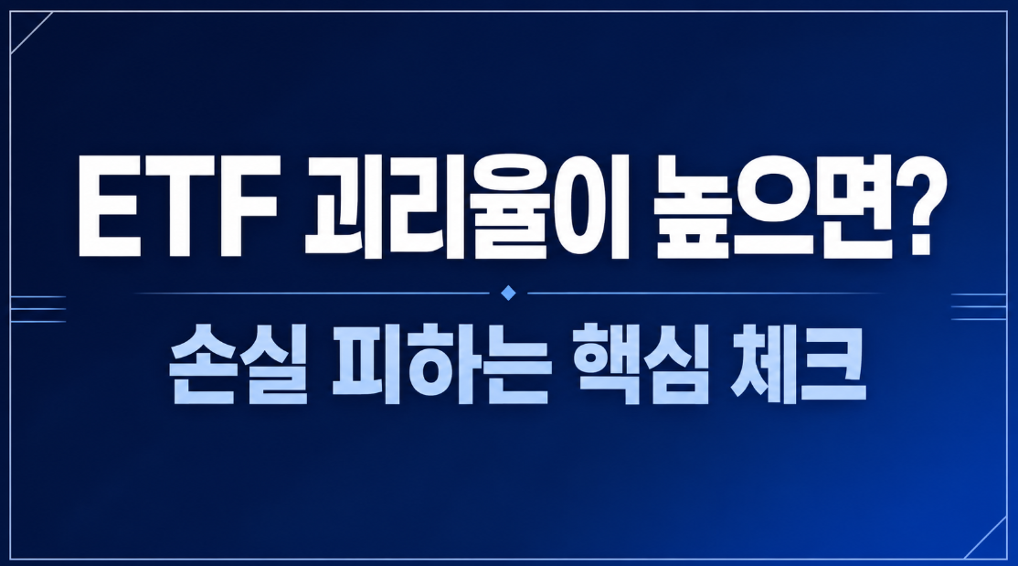 ETF 괴리율이 높으면 생기는 문제 5가지와 손실 피하는 법