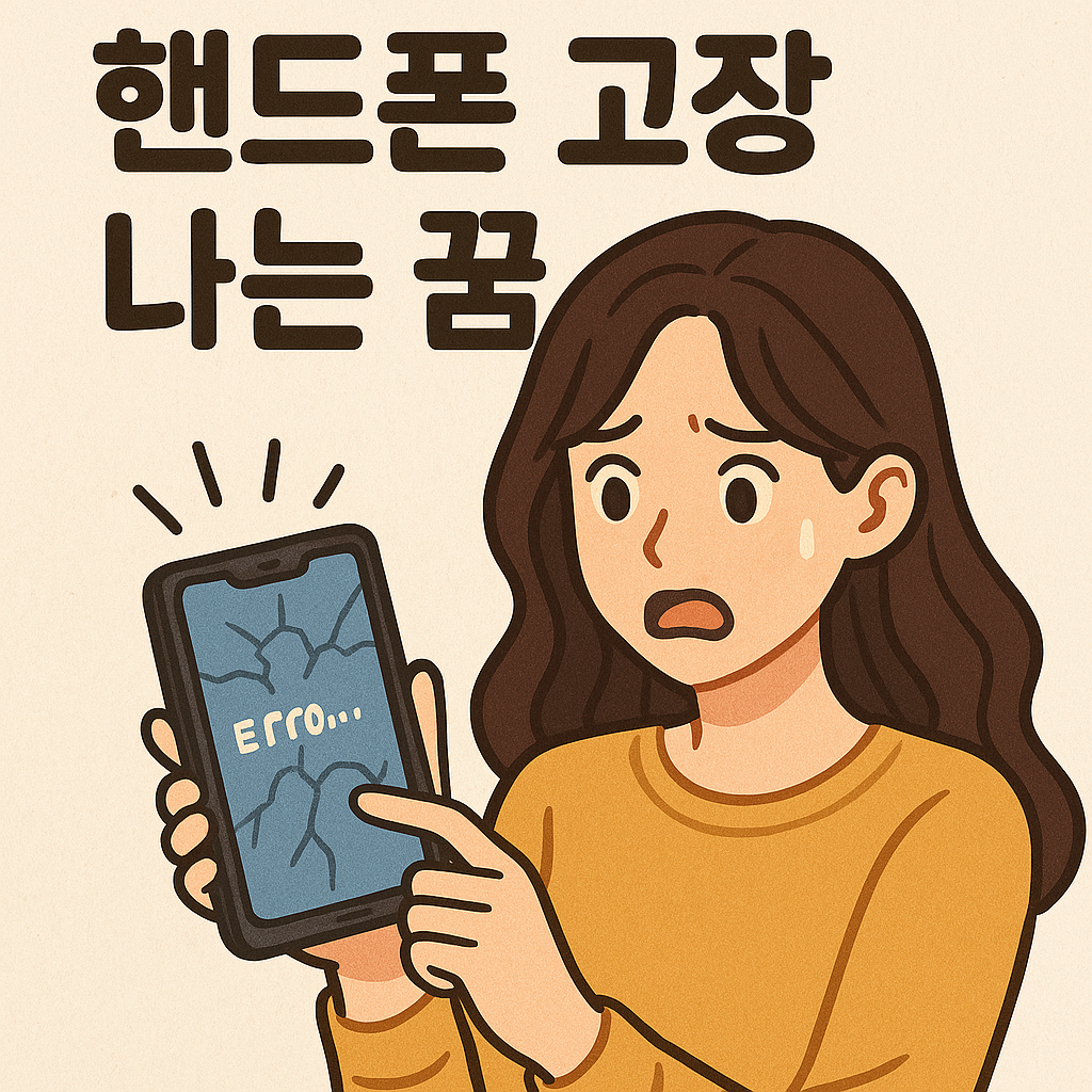 핸드폰 고장 나는 꿈해몽