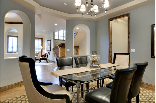 다이닝 공간 아치 디자인