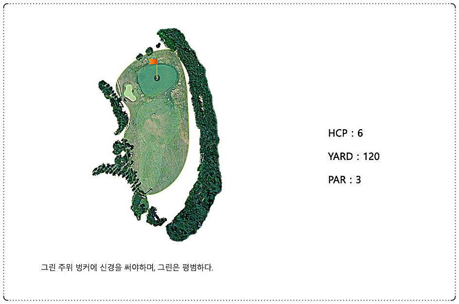 영남 알프스cc 골프 코스 7번 홀