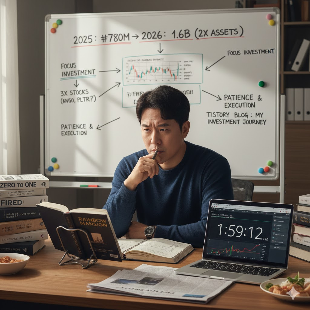 미국주식 코인 투자 포트폴리오 엔비디아 팔란티어 포기하기