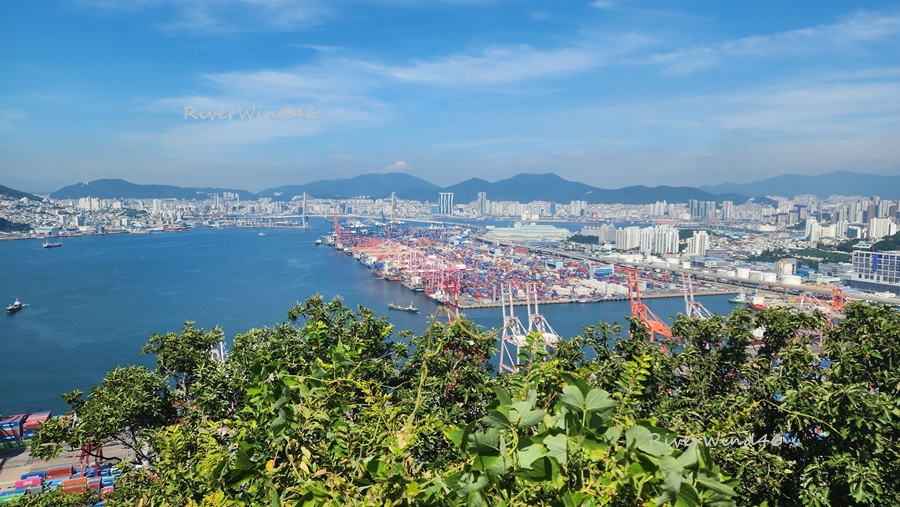 무제등(無帝嶝)에서 보는 부산 북항