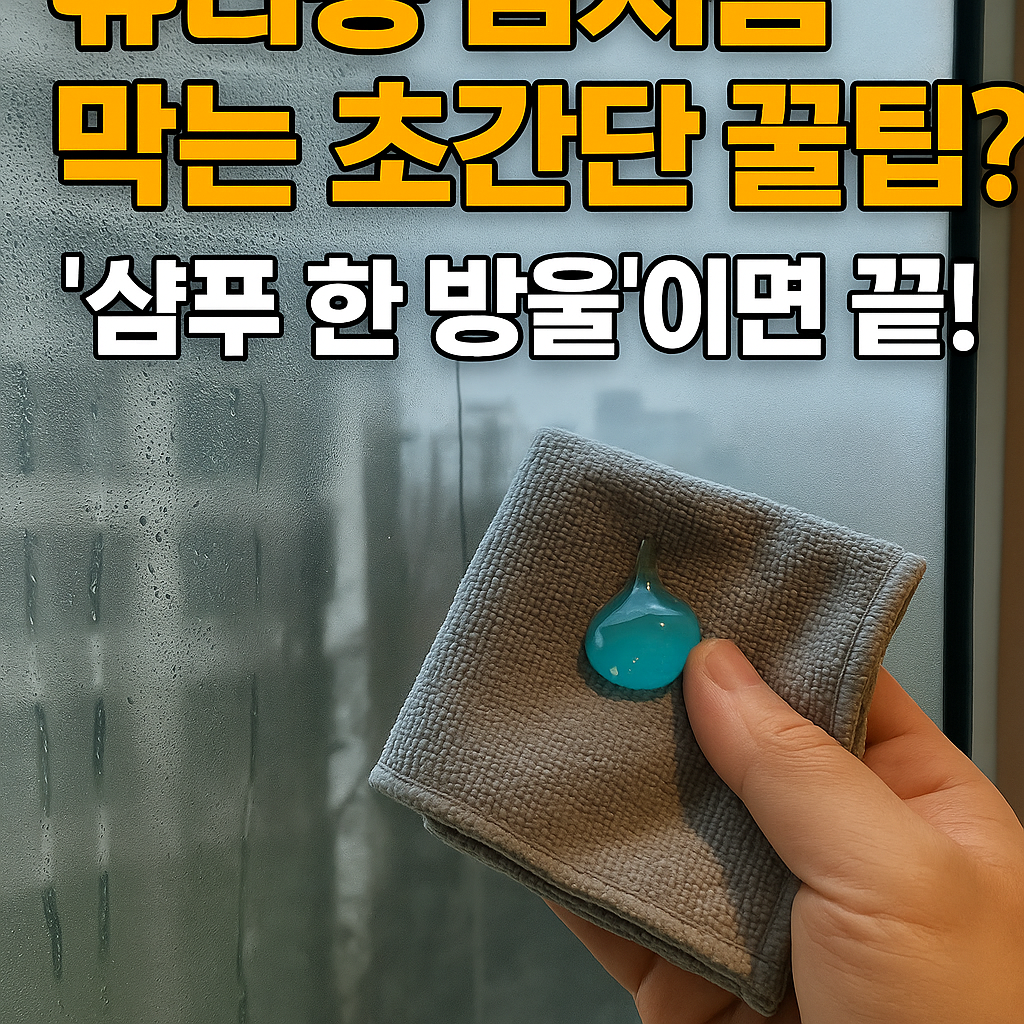 유리창 김서림 막는 초간단 꿀팁? '샴푸 한 방울'이면 끝!