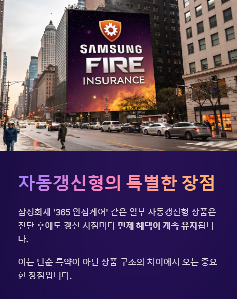 자동갱신형의 특병한 장점