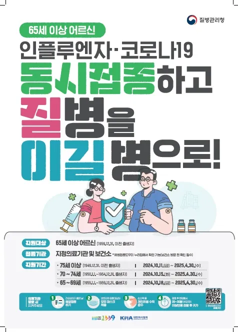 인플루엔자 예방 접종 대상 병원 기간 주기 어린이 임산부 어르신 백일해 코로나19
