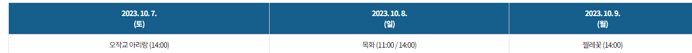 힐링 마당극 공연