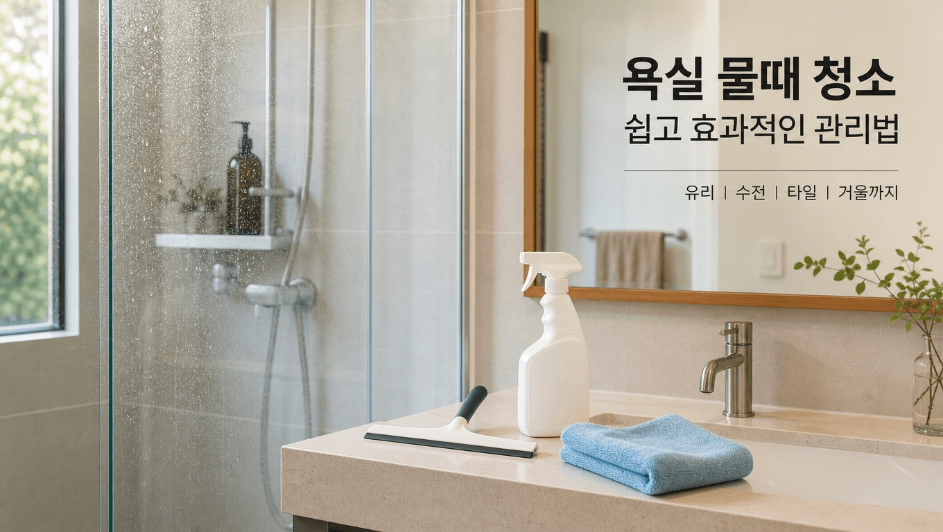 욕실 물때 제거템 고르는 법