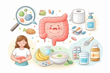 설사 원인에 따라 음식과 약 선택을 구분해 관리하는 흐름10