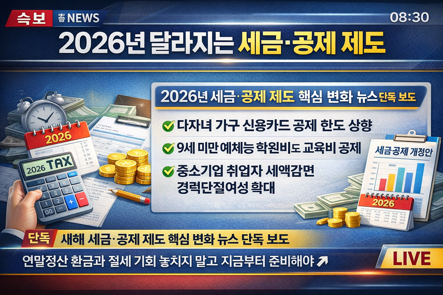 2026년 달라지는 세금&middot;공제 제도