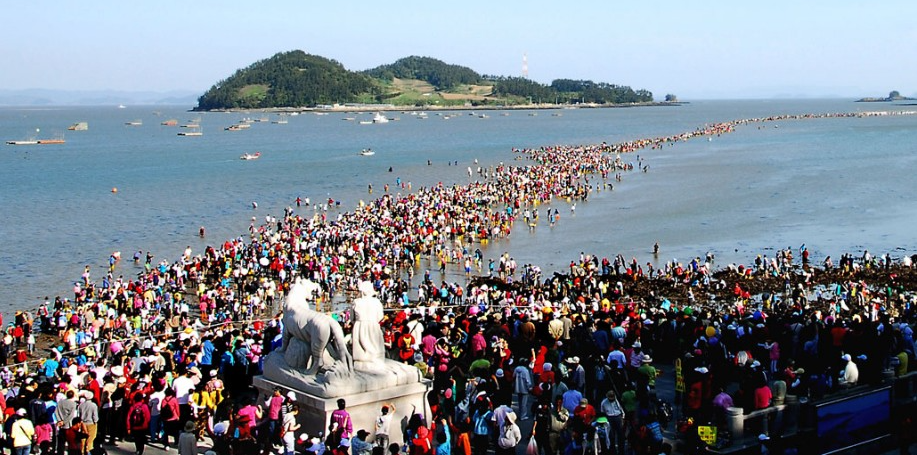 신비의 바닷길고 모인인파