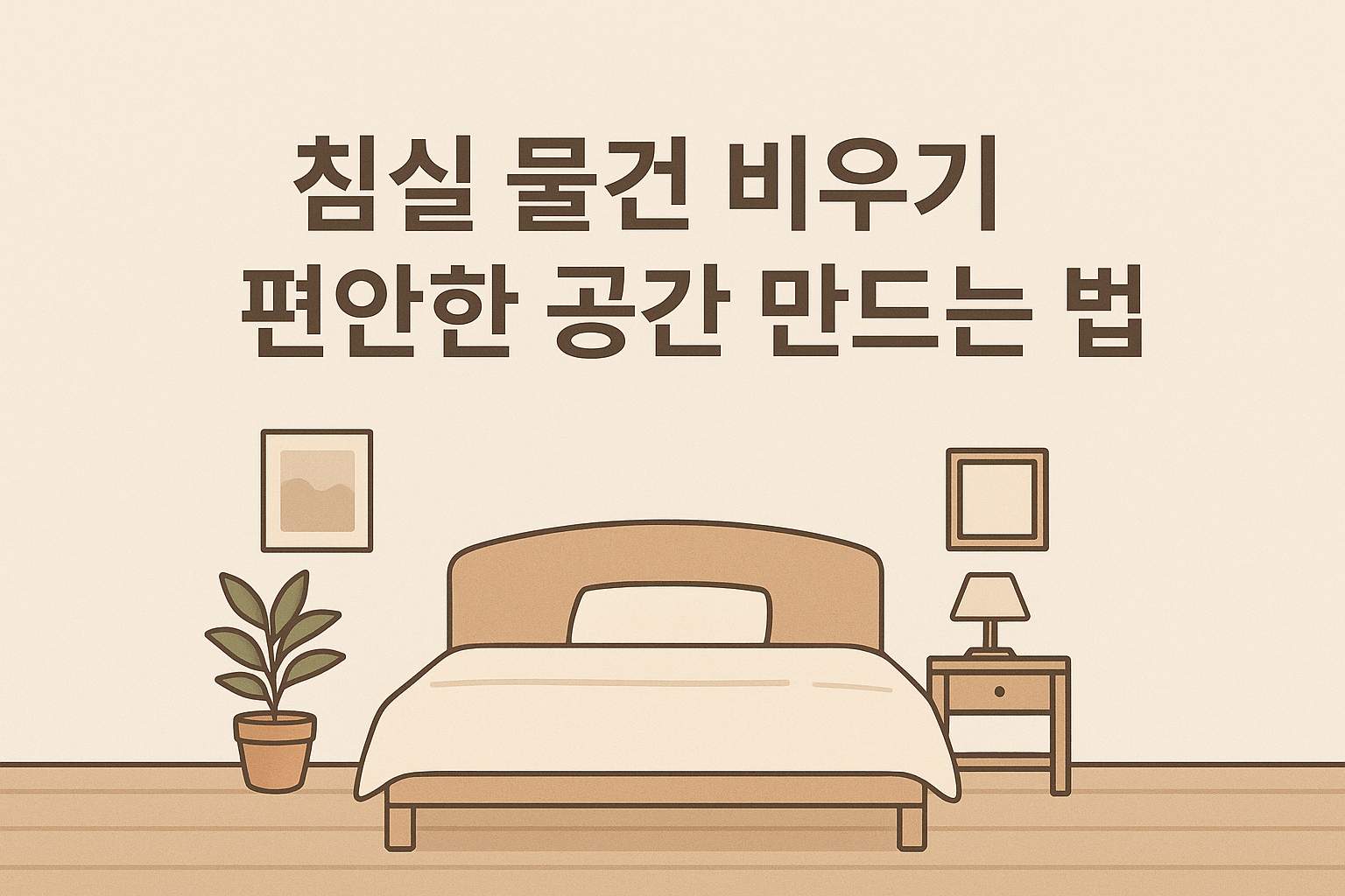침실 물건 비우기