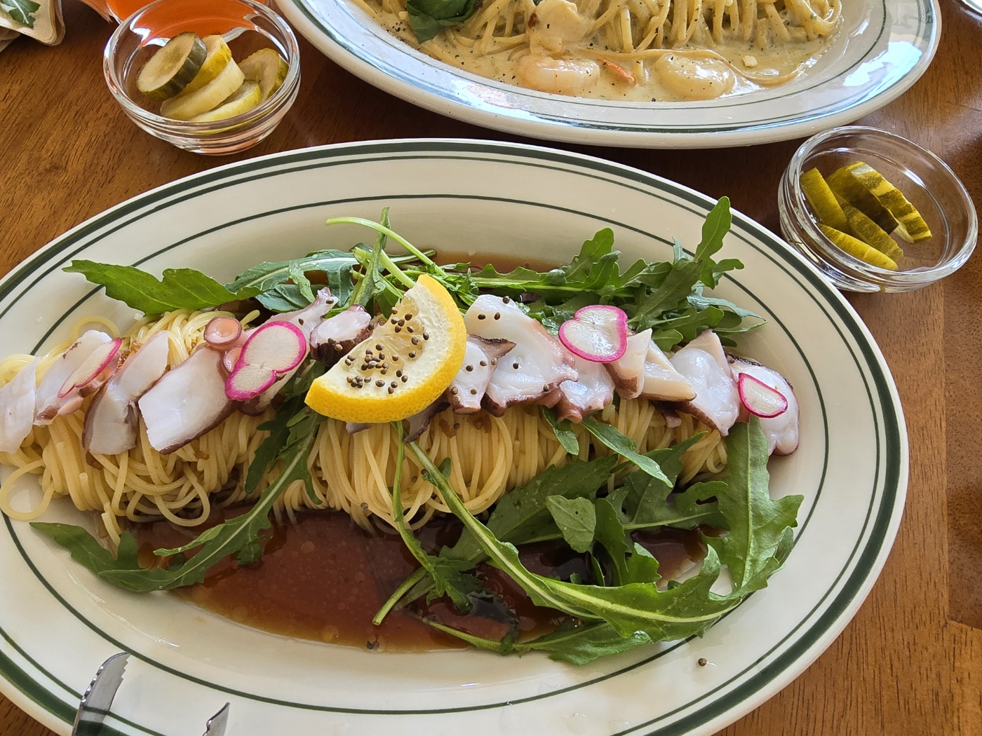 돌문어콜드파스타 정말 강추에요!