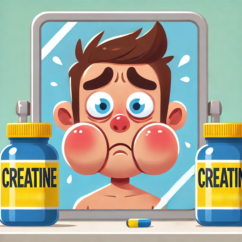 크레아틴으로 인한 붓기