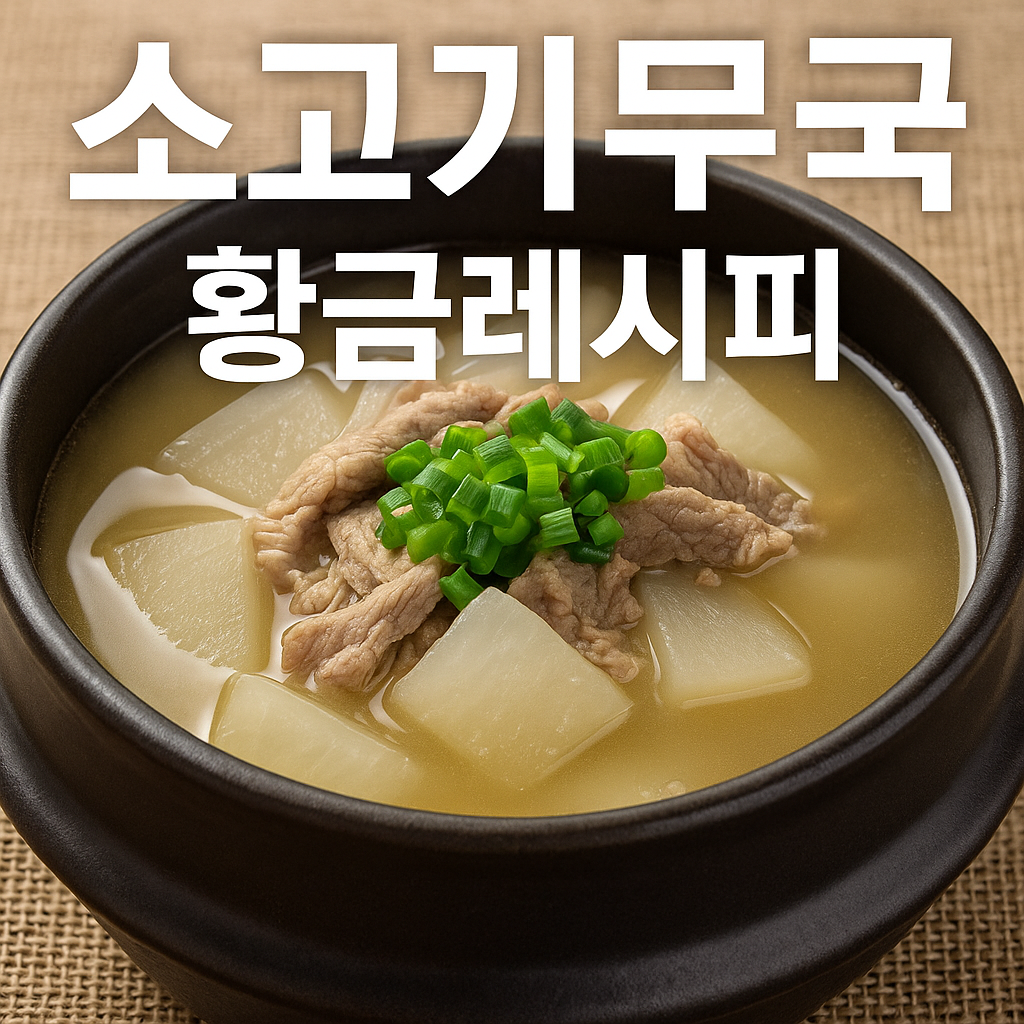 소고기무국 황금레시피