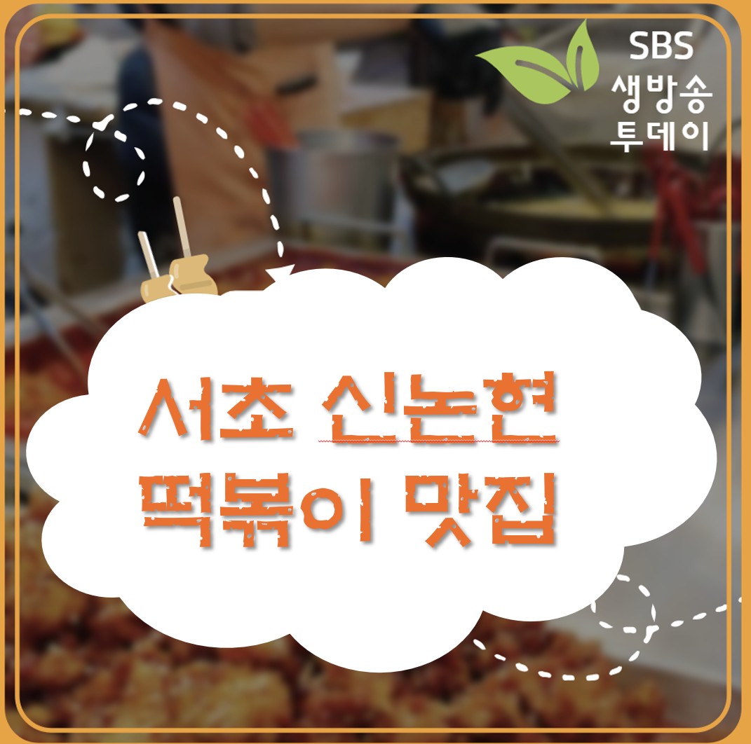 서울 서초구 신논현 떡볶이 맛집 ❘ 생방송투데이 방송 나온 덕자네 방앗간