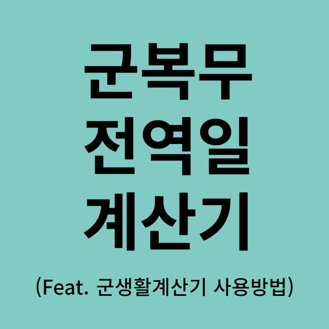 군복무전역일계산기