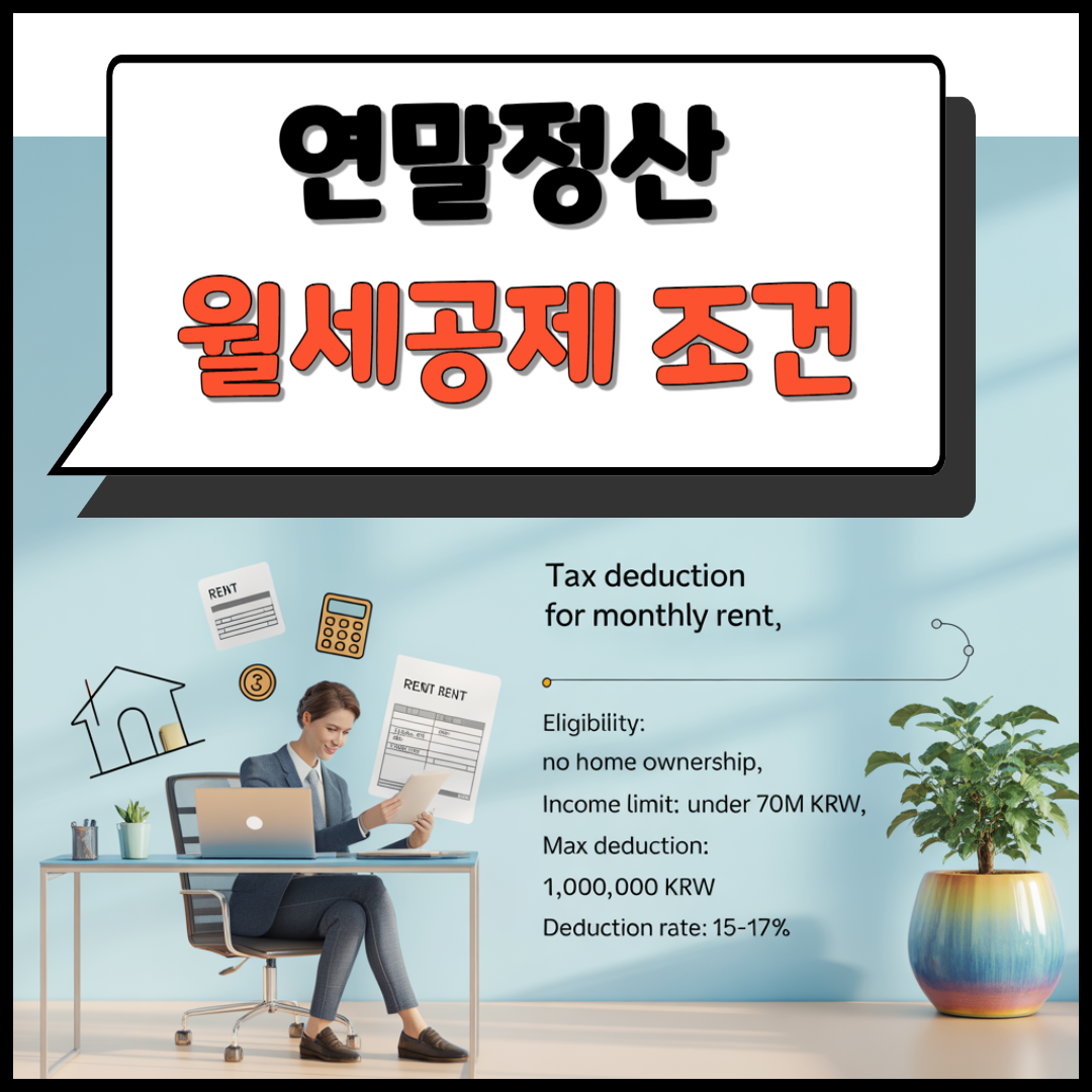 연말정산 월세공제 조건 이미지