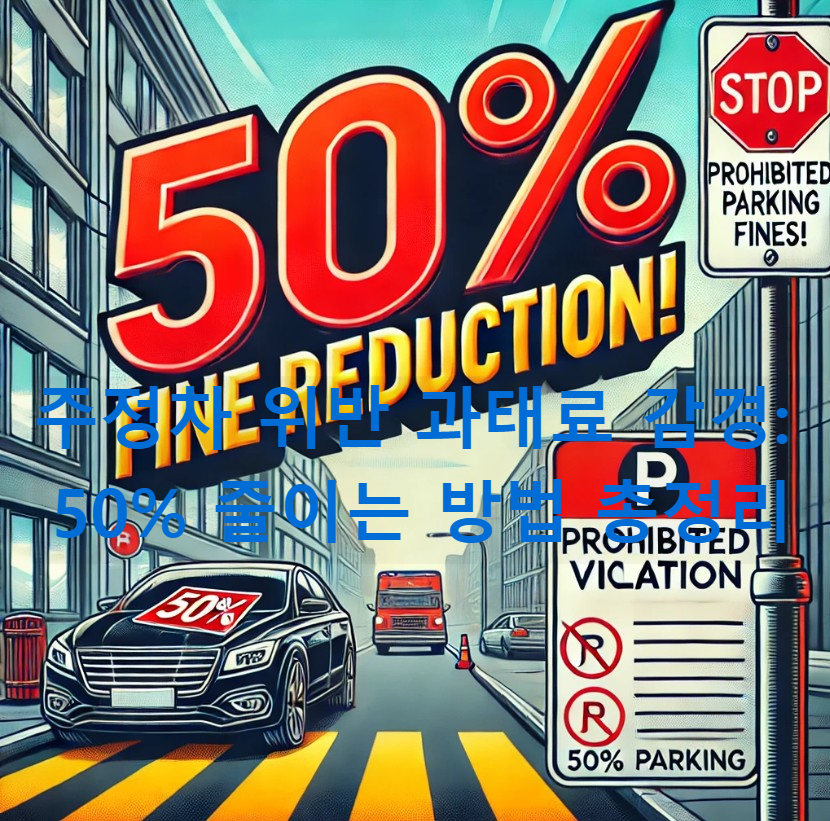 주정차 위반 과태료 감경: 50% 줄이는 방법 총정리
