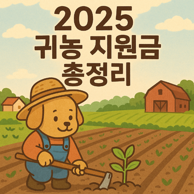 2025 귀농 지원금 총정리