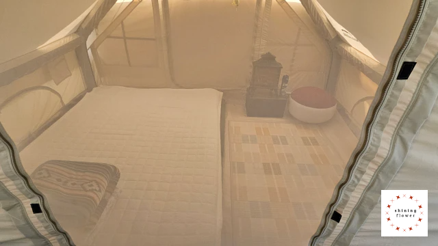 라플레르 풀빌라-1층 야외 테라스-텐트 내부