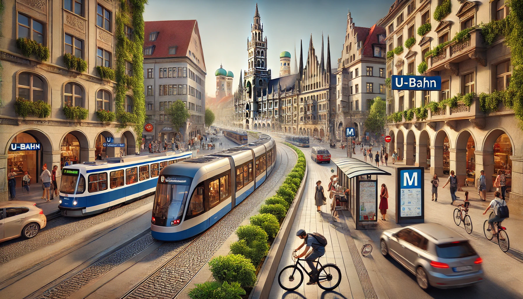 뮌헨 대중교통, 자전거, 렌트카