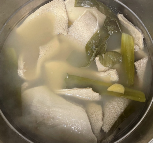 깐양 삶기 완성