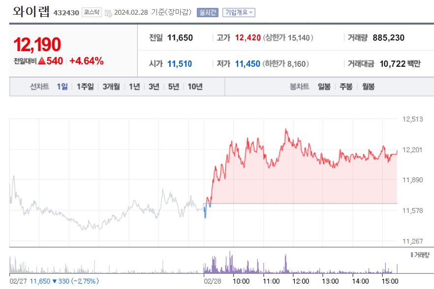 와이랩 주가분석
