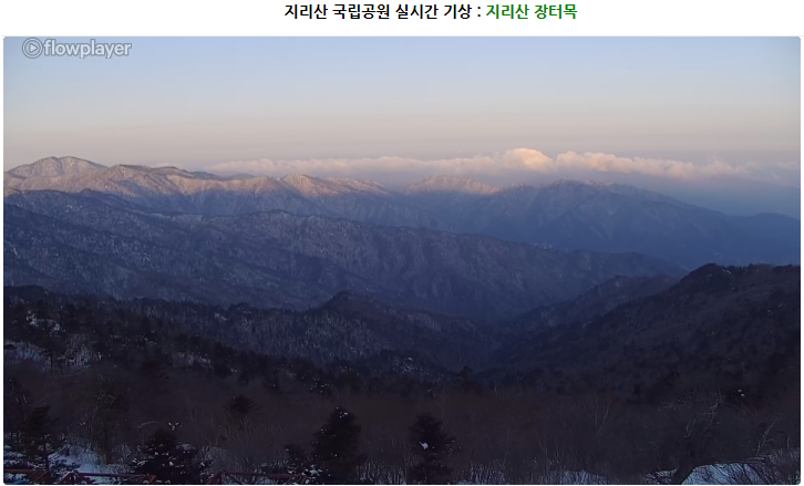 태백산 실시간 CCTV