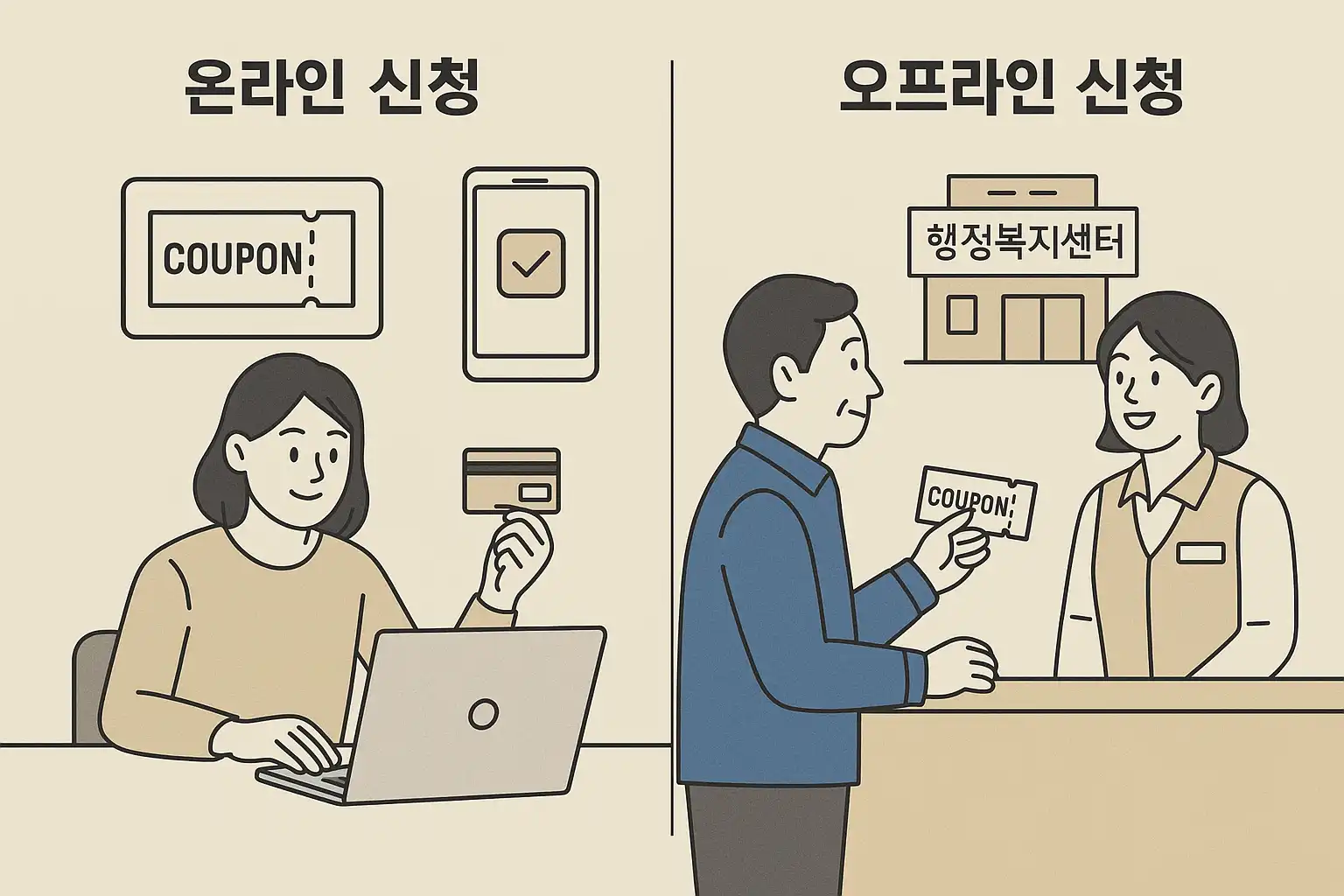 1차 민생회복 소비쿠폰 신청 방법