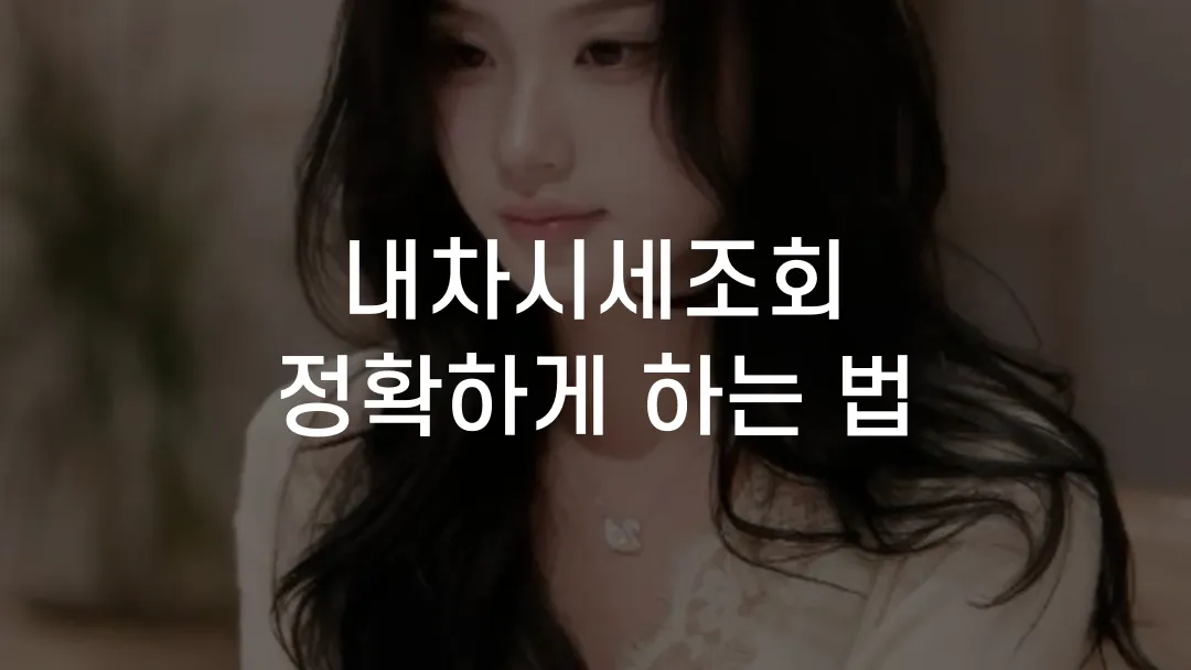 내차시세조회 정확하게 하는 법