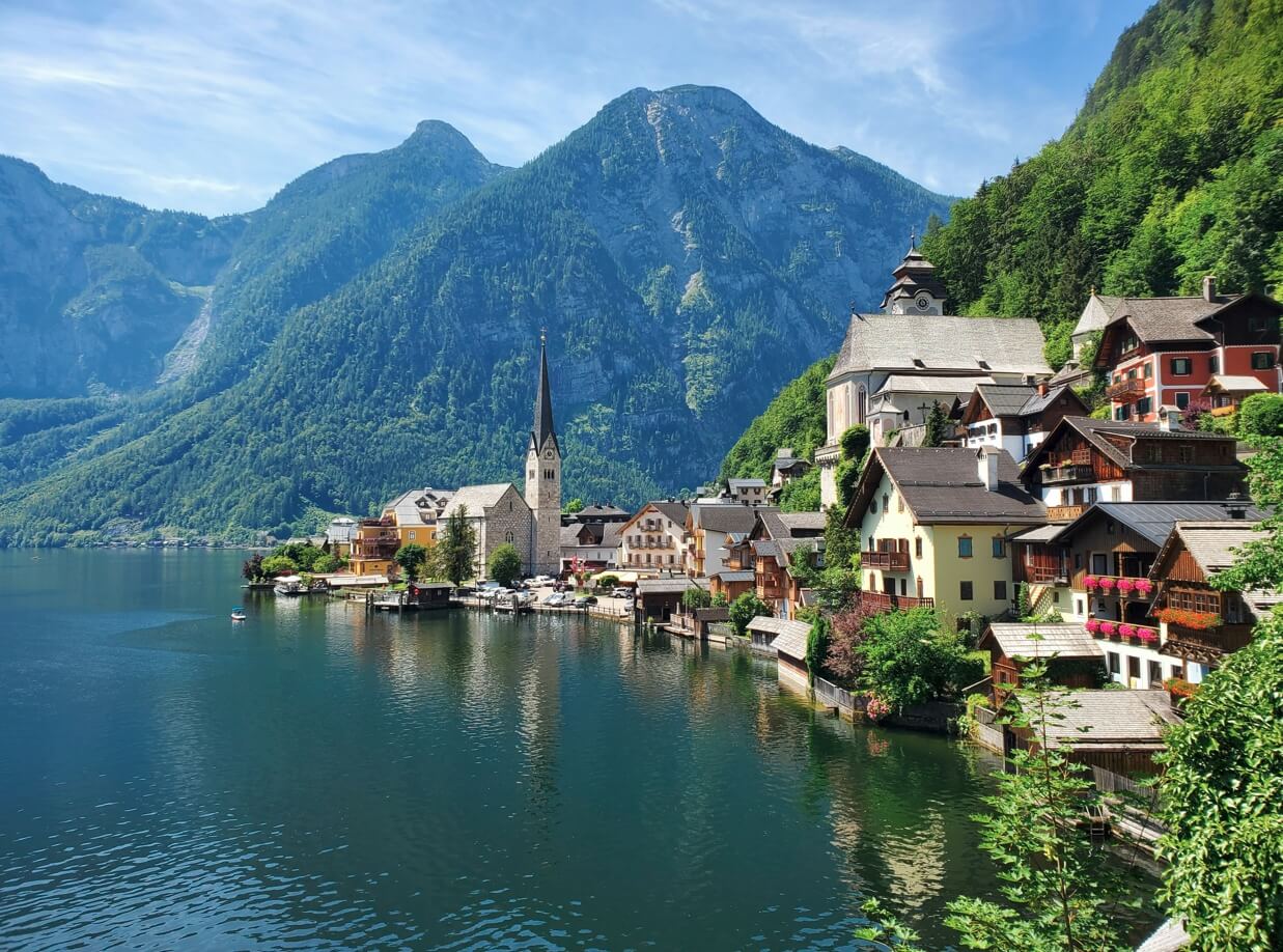 오스트리아 호수 사진