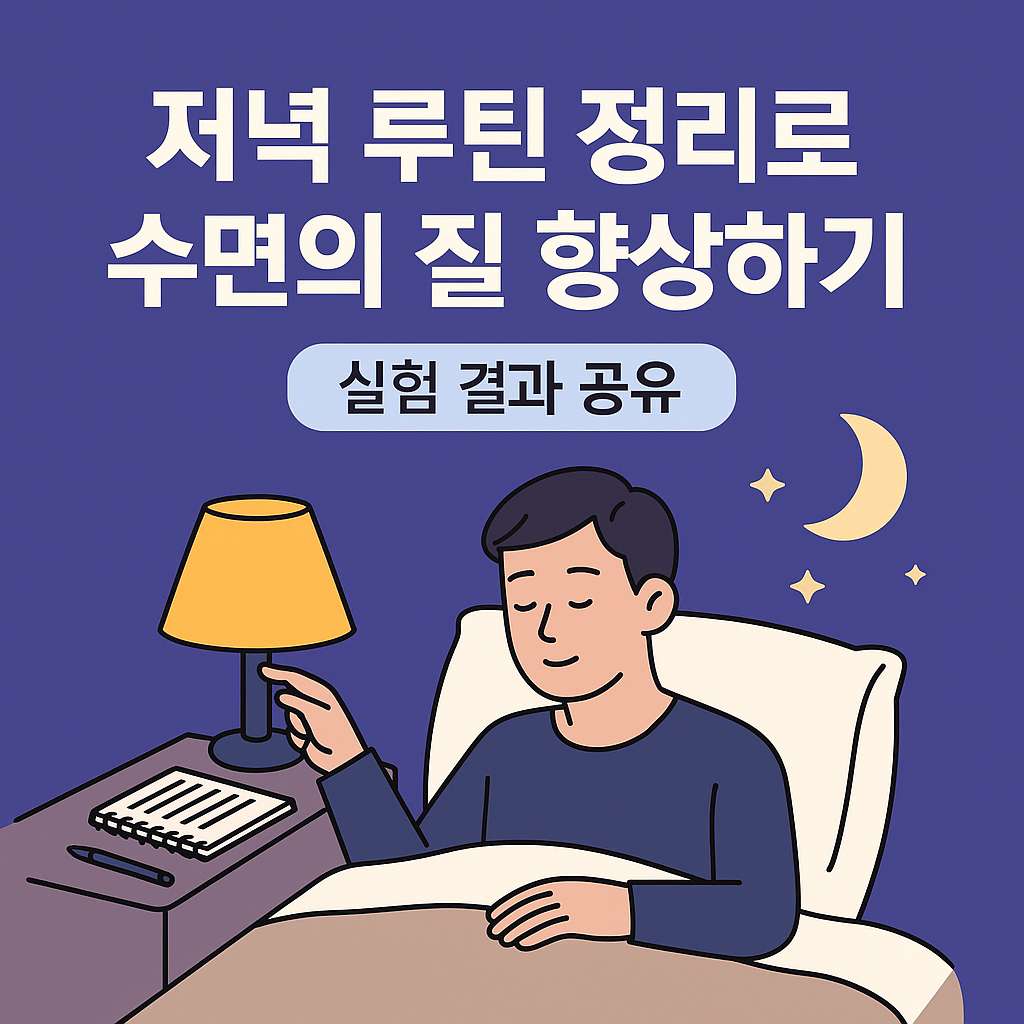 저녁 루틴 실험기
