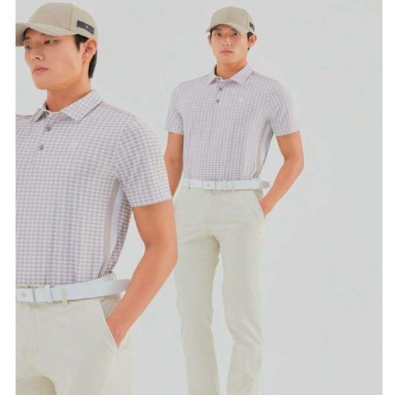 레노마스포츠 레노마골프레노마골프 남성 여름 지도리패턴 어깨배색 포인트 쉬원한 스판 카라 반