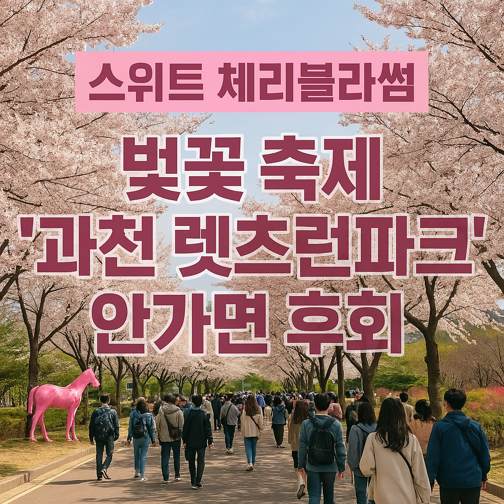 스위트 체리블라썸 벚꽃 축제 '과천 렛츠런파크'​