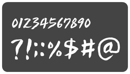 정선아리랑뿌리체 숫자와 기호