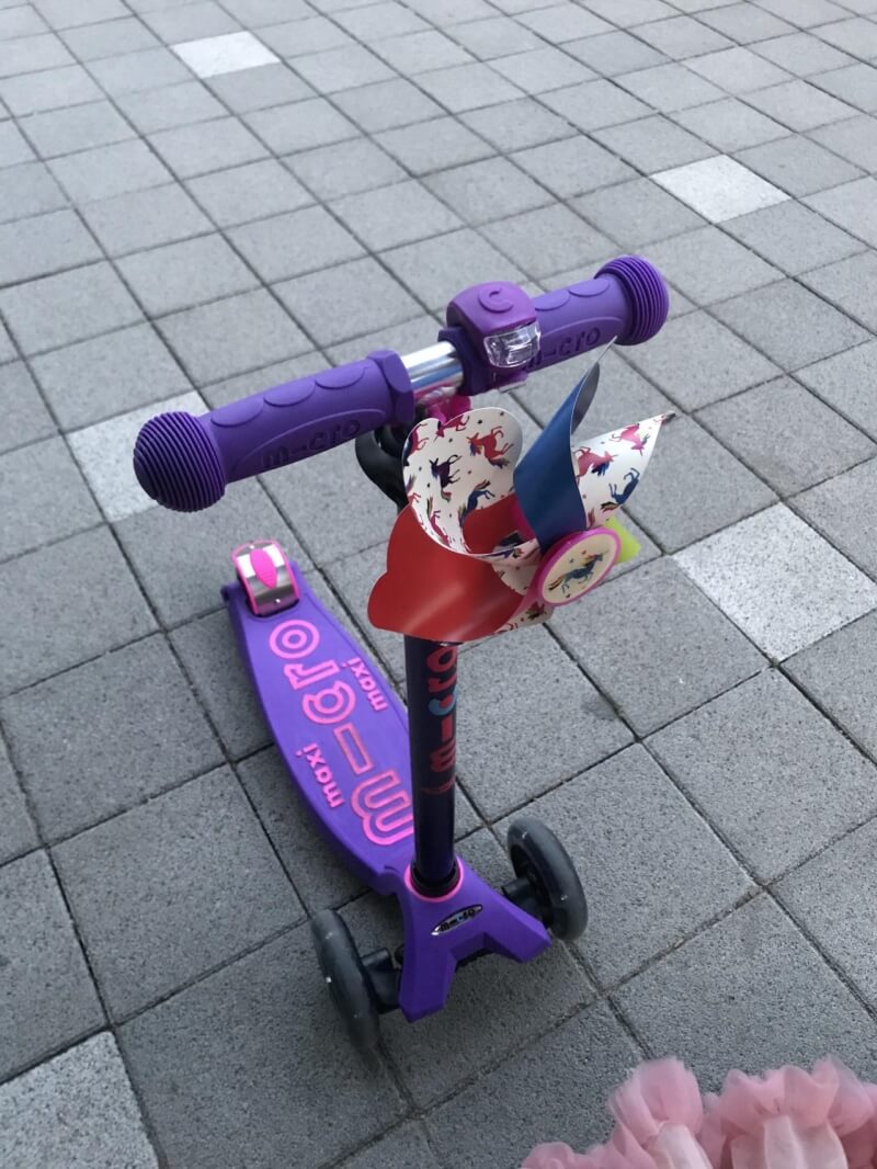 마이크로 킥보드 맥시 디럭스 - 바람개비 조립 완성