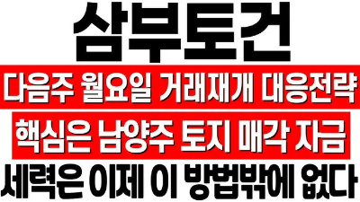 삼부토건-거래정지