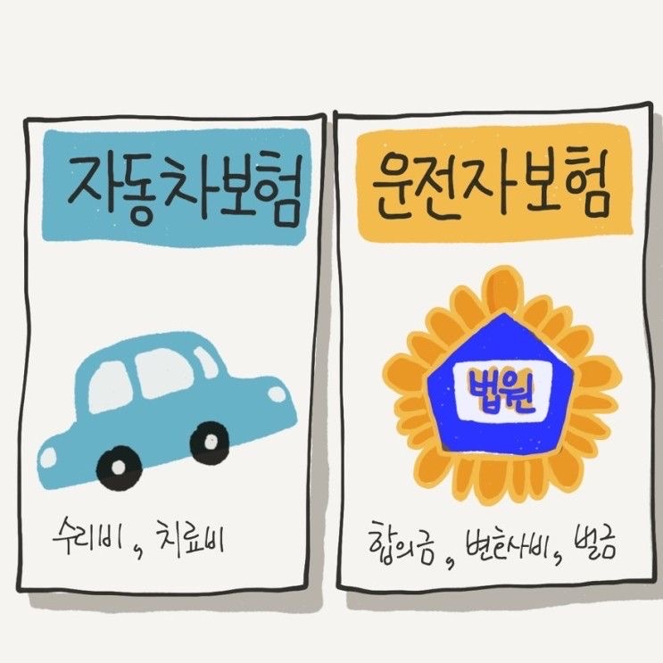 책임보험 과 종합보험의 차이