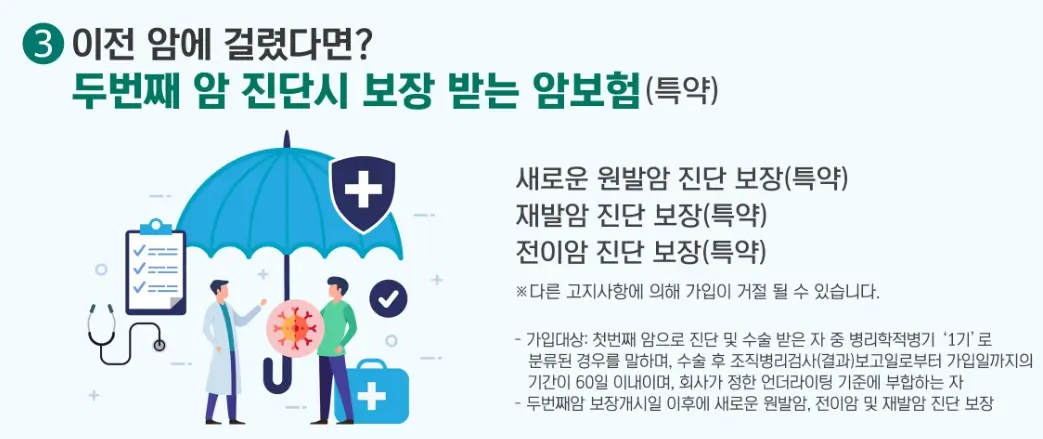 암보험 보장내용 비교 총정리